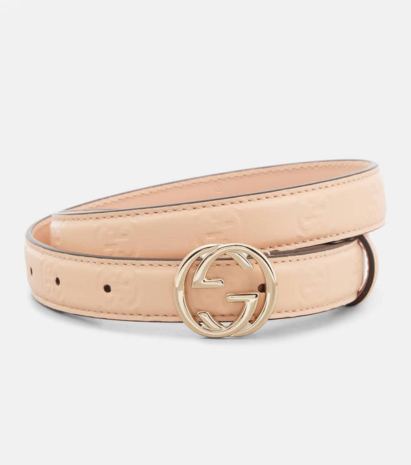 Gucci Interlocking G GG leather belt