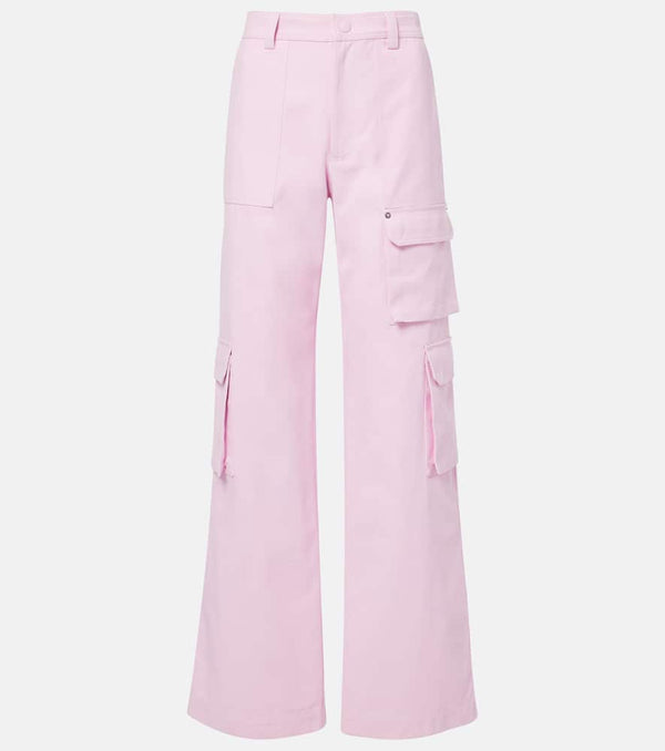 Gucci Mid-rise cotton canvas delavé cargo pants