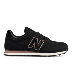 New Balance 500 Classic in Black Pink Synthetic Narrow