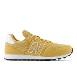 New Balance Women's 500 in Brown/White Synthetic, Narrow