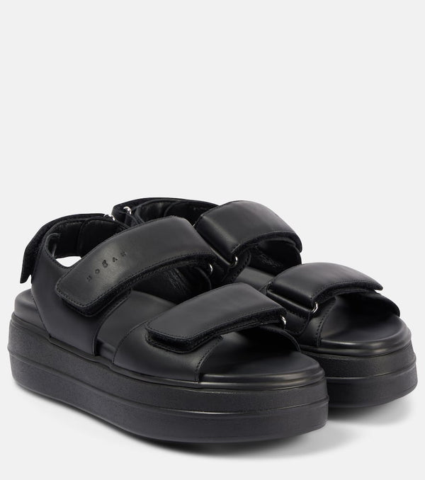 Hogan H680 leather sandals