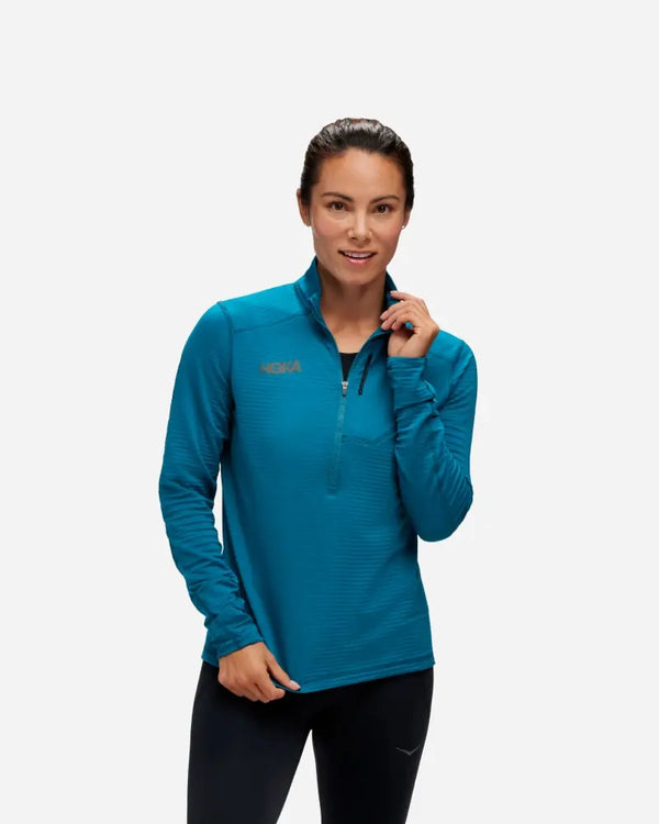 HOKA 1/2 Zip Deep Lagoon