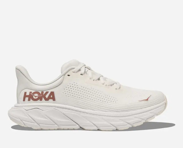 HOKA Arahi 7 Road Running Shoes Blanc De Blanc Rose Gold