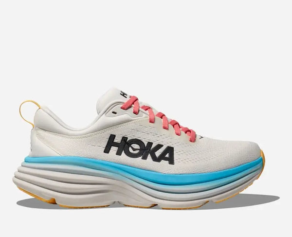 HOKA Bondi 8 Road Running Shoes Blanc De Blanc Swim Day