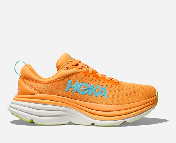 HOKA Bondi 8 Road Running Shoes Solar Flare Lettuce