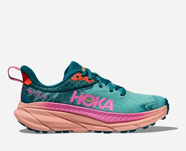 HOKA Challenger 7 GORE-TEX Trail Shoes Ocean Mist Deep Lagoon