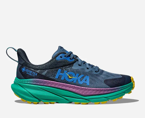 HOKA Challenger 7 GORE-TEX Trail Shoes Real Teal Tech Green