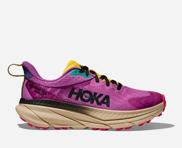 HOKA Challenger 7 GORE-TEX Trail Shoes Superbloom Oatmeal