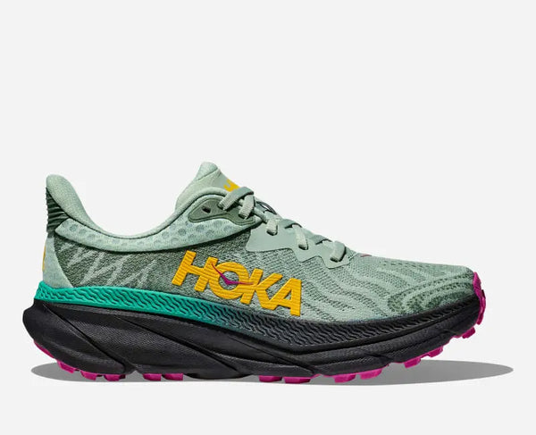 HOKA Challenger 7 Road Running Shoes Aloe Vera Black