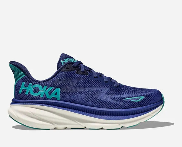 HOKA Clifton 9 Road Running Shoes Bellwether Blue Evening Sky