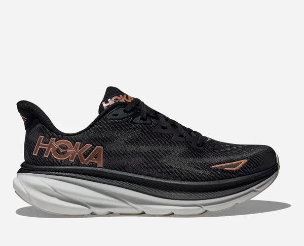 HOKA Clifton 9 Road Running Shoes Black Rose Gold