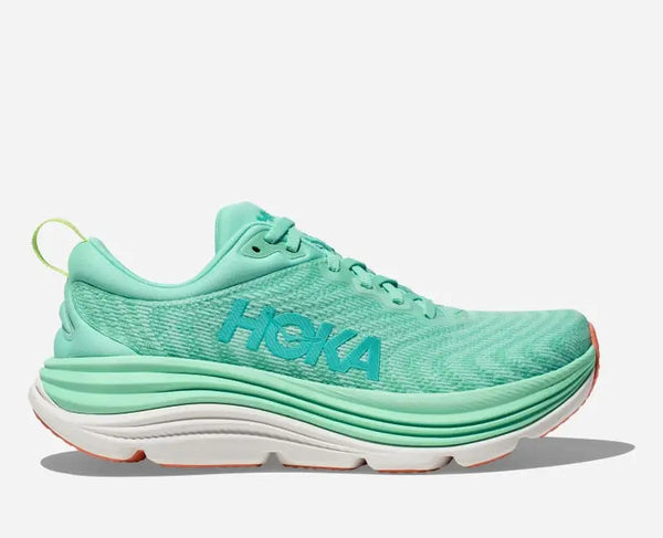 HOKA Gaviota 5 Road Running Shoes Seafoam Electric Aqua