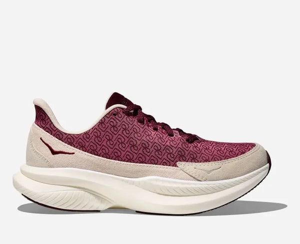 HOKA Mach 6 LS Reformation Monogram Lifestyle Shoes Syrah Savvy Red