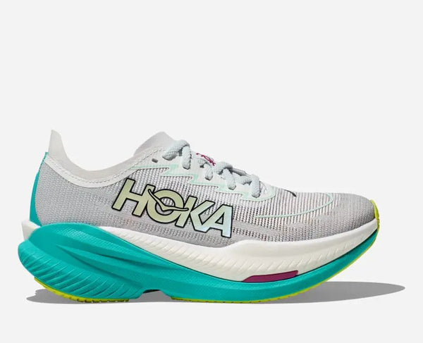 HOKA Mach X 2 Road Running Shoes Frost Electric Aqua