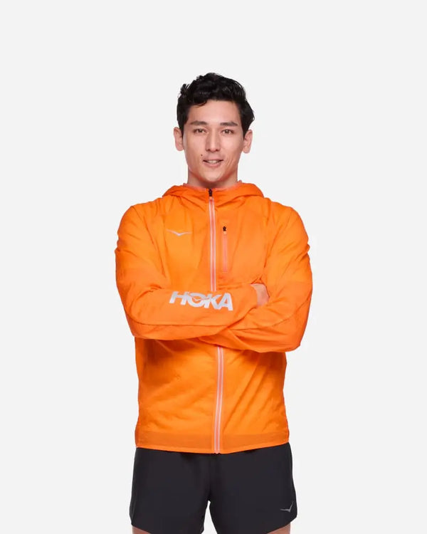 HOKA Skyflow Viz Jacket Electric Tangerine