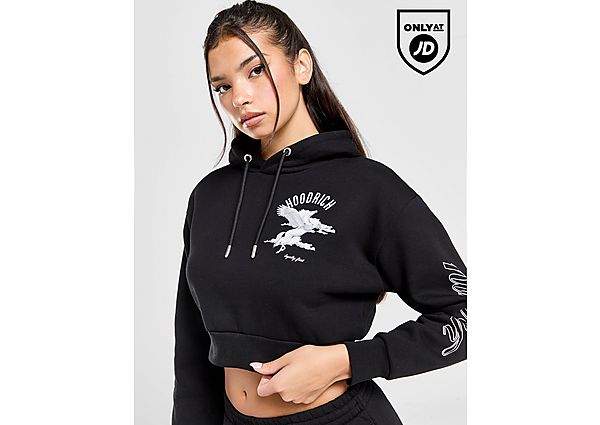 Hoodrich Athena Crop Hoodie  Black