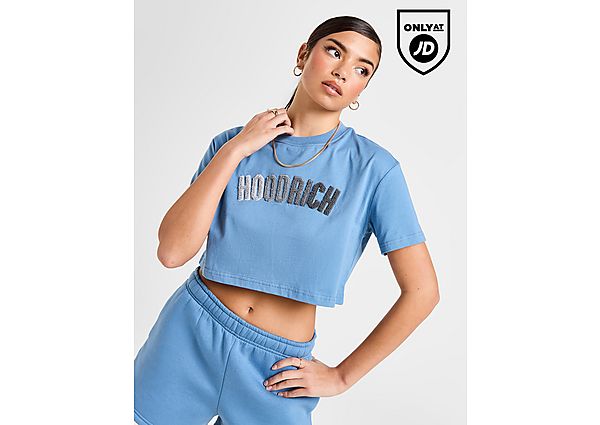 Hoodrich Kraze Crop T Shirt  Blue