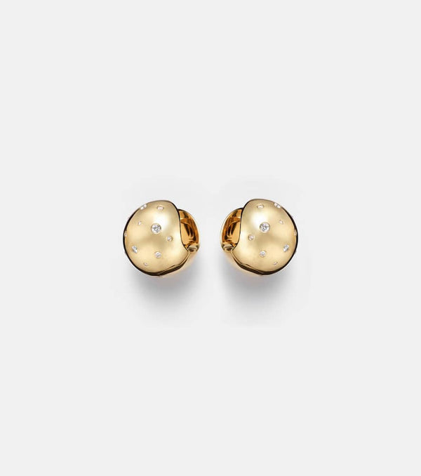 Ileana Makri Glow Galaxy 18kt gold earrings with diamonds