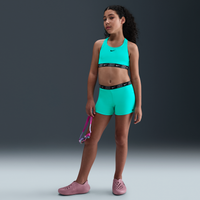 Conjunto de shorts y bikini de espalda deportiva para niña talla grande Nike Swim Verde