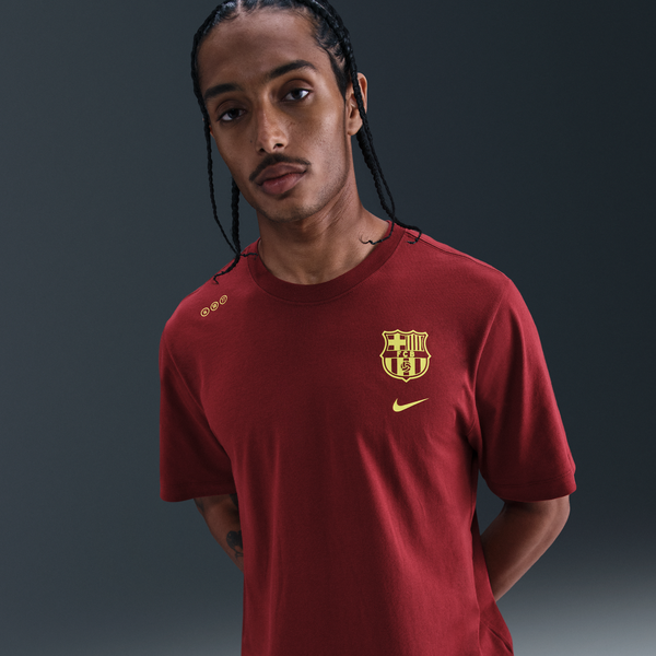 Playera De Fútbol Nike Para Hombre Fc Barcelona Rojo