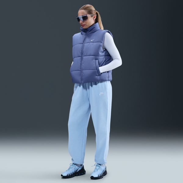 Pants De Entrenamiento Oversized De Tiro Medio Para Mujer Nike Sportswear Club Fleece Azul