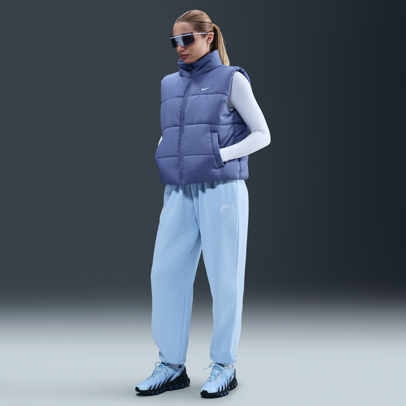 Pants De Entrenamiento Oversized De Tiro Medio Para Mujer Nike Sportswear Club Fleece Azul
