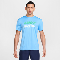 Playera de manga corta para hombre Nike Swim Hydroguard Azul
