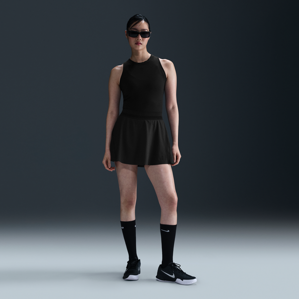 Falda De Tenis Dri-Fit Corta Para Mujer Nikecourt Advantage Negro