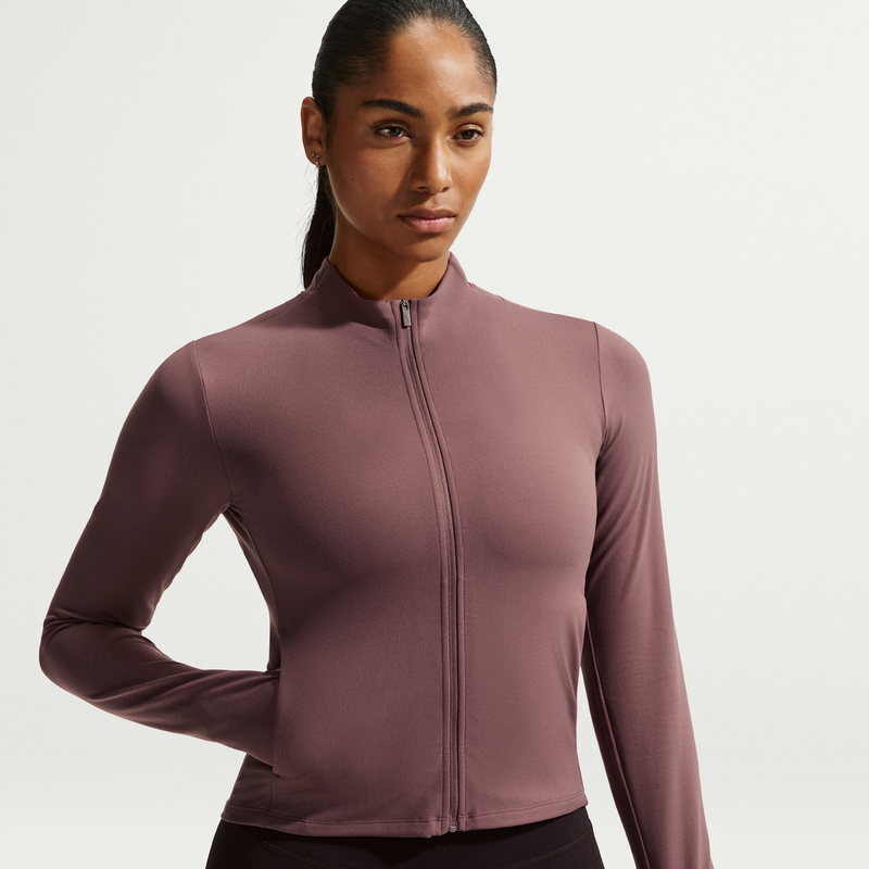 Chamarra Dri-FIT de cierre completo para mujer Nike Zenvy Morado
