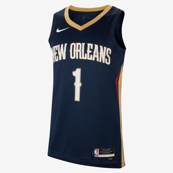 Jersey Nike Dri-Fit De La Nba Swingman Para Hombre New Orleans Pelicans Icon Edition Azul