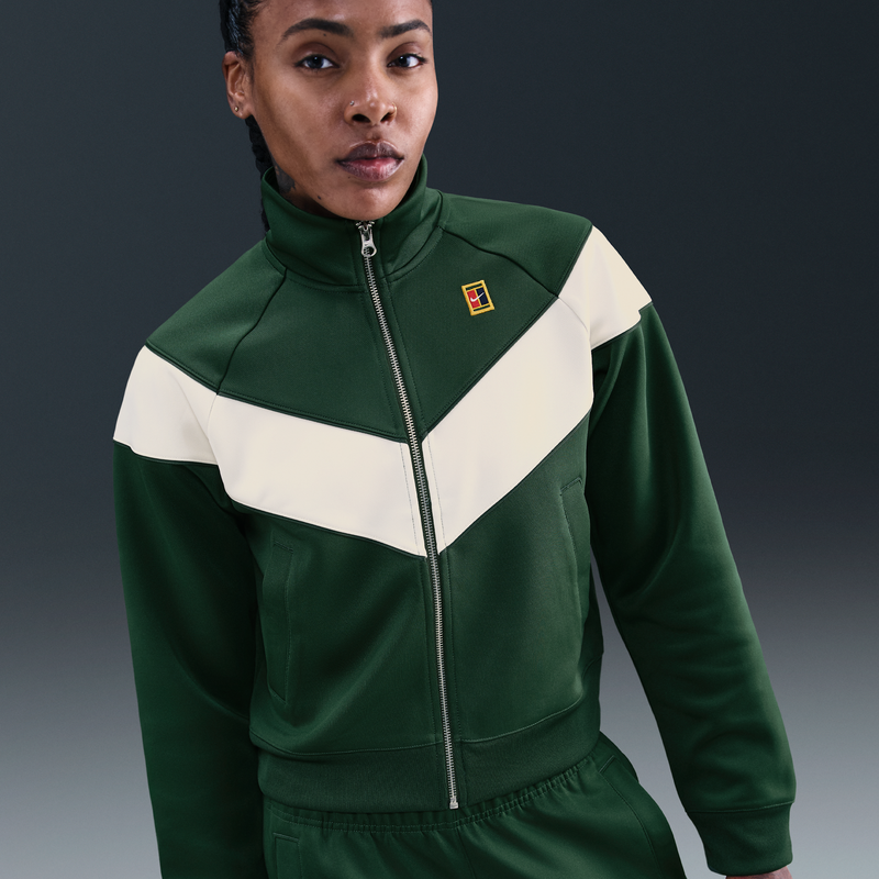 Chamarra De Tenis Para Mujer Nikecourt Heritage Windrunner Verde