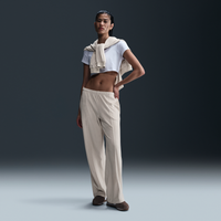 Pantalones de velour de tiro medio para mujer Nike Sportswear Chill Knit Marrón