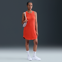 Vestido de tirantes con diseño tipo waffle para mujer Nike Sportswear Chill Knit Rojo
