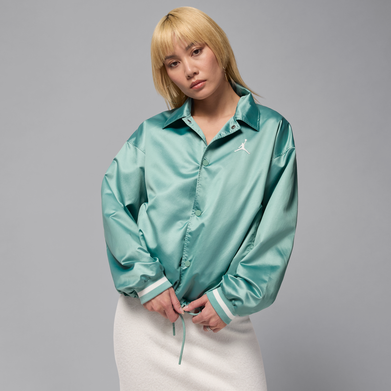 Chamarra De Coach Para Mujer Jordan Verde