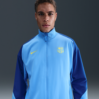 Chamarra Anthem de fútbol Nike Dri-FIT para hombre FC Barcelona Strike Fourth Azul
