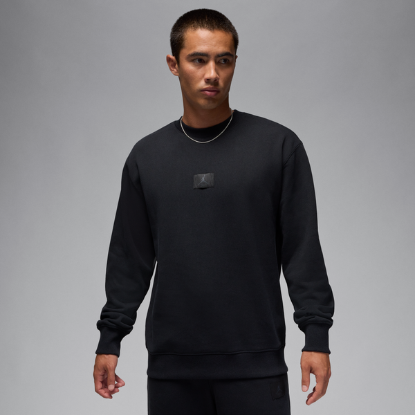 Sudadera De Cuello Redondo Para Hombre Jordan Flight Fleece Negro