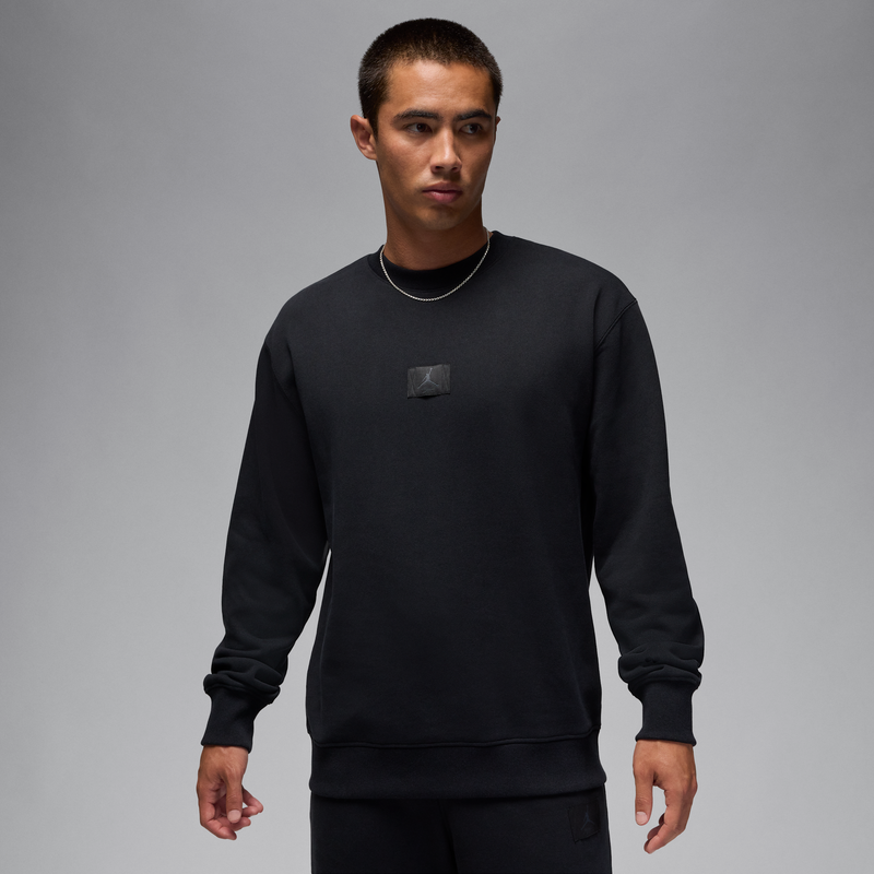 Sudadera De Cuello Redondo Para Hombre Jordan Flight Fleece Negro