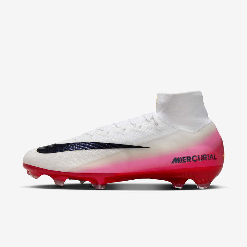 Tacos de fútbol FG de corte high Nike Mercurial Superfly 10 Elite Rojo