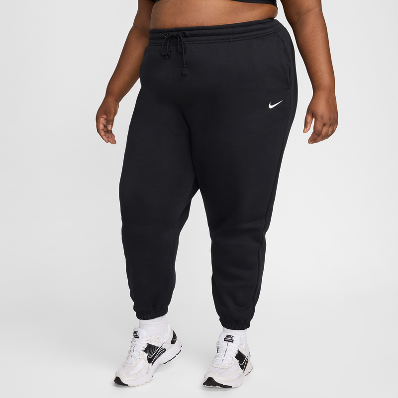 Nike Talla Grande Pants De Entrenamiento Oversized De Cintura Alta Para Mujer Sportswear Phoenix Fleece Negro