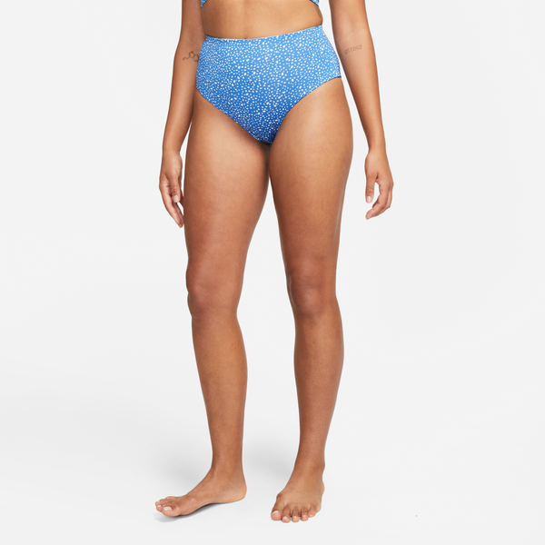 Calzón Bikini Sexy De Cintura Alta Y Doble Vista Para Mujer Nike Adventure Azul