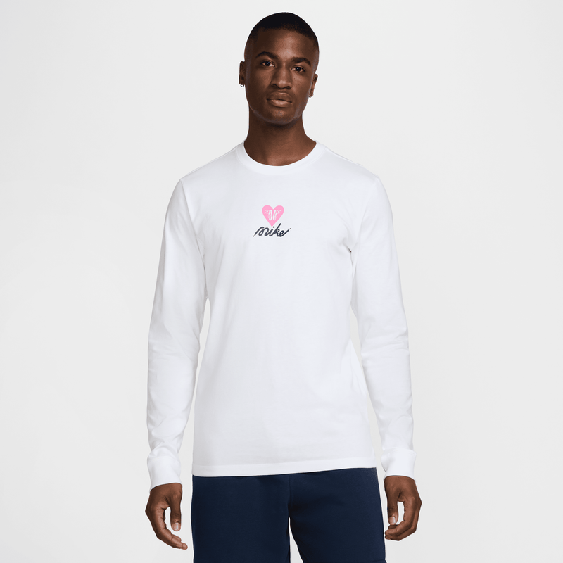 Playera De Manga Larga Nike Sportswear Blanco