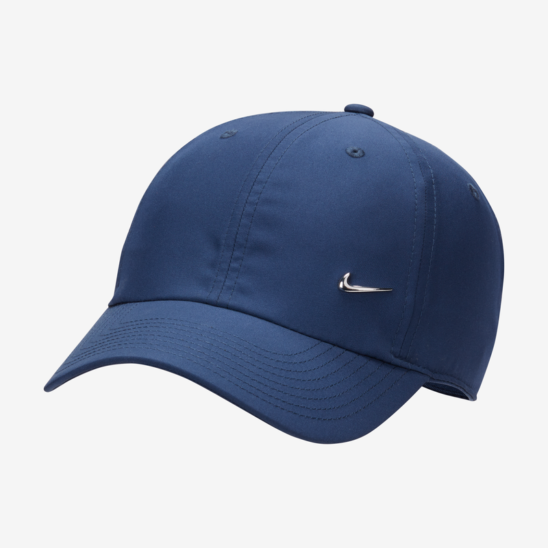 Gorra Swoosh metálica sin estructura Nike Dri-FIT Club Azul
