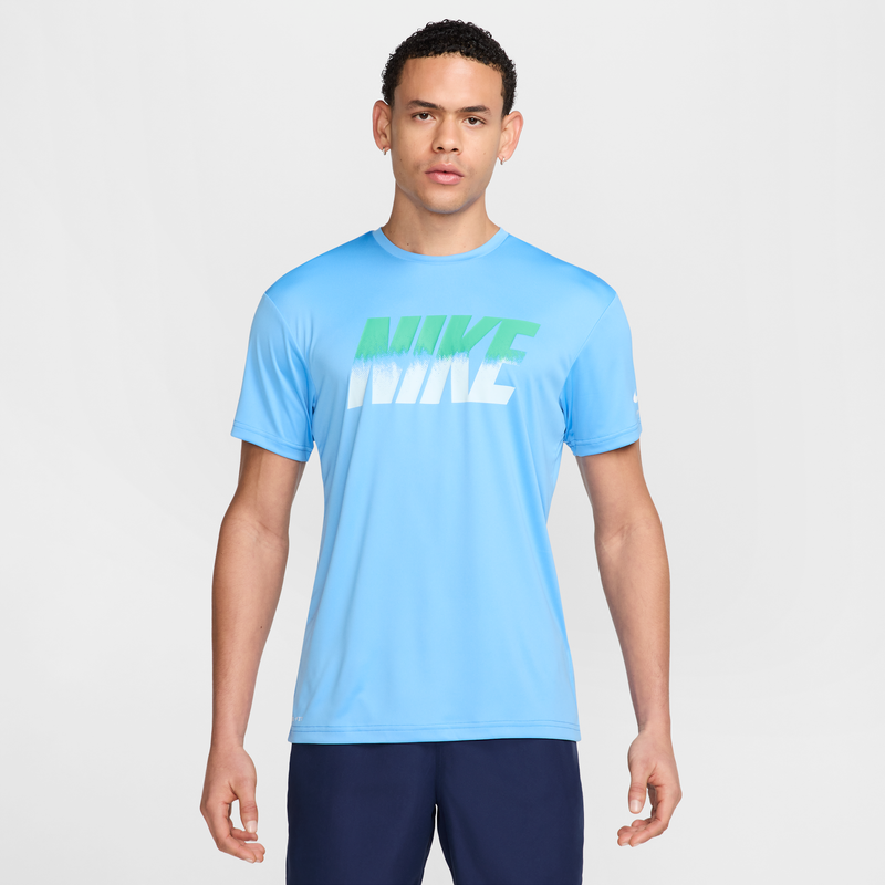 Playera De Manga Corta Para Hombre Nike Swim Hydroguard Azul