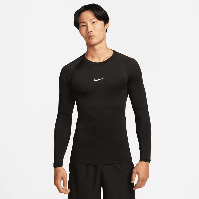 Playera de fitness de manga larga Dri-FIT para hombre Nike Pro Negro