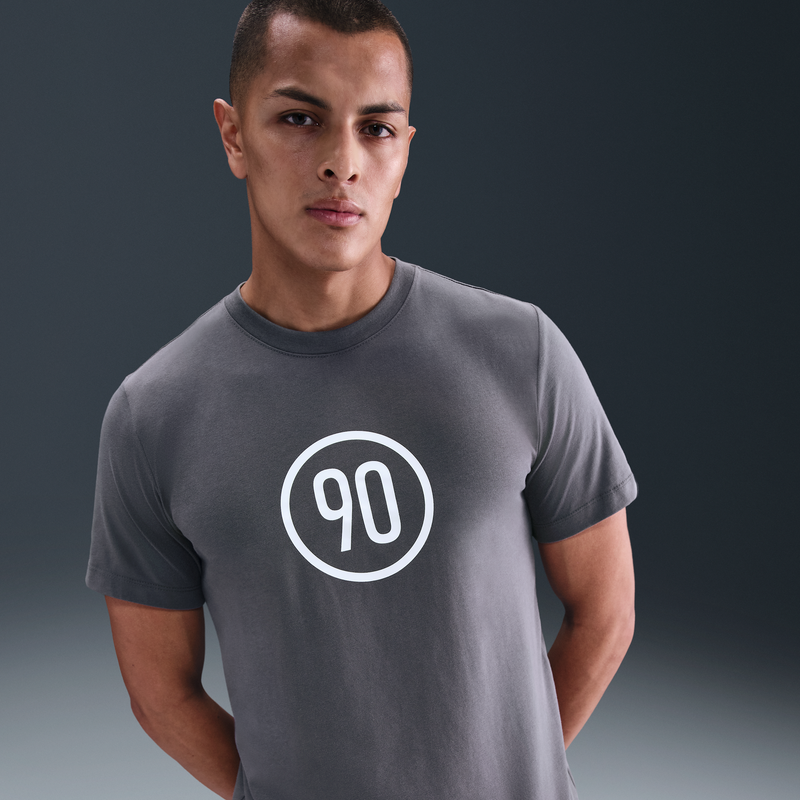 Playera de fútbol para hombre Nike Total 90 Gris
