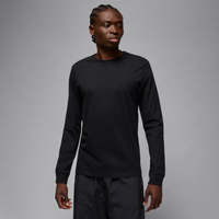 Playera de manga larga lisa para hombre Jordan Core Negro