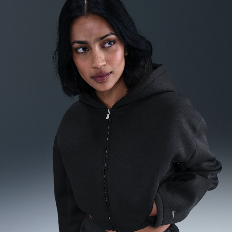 Chamarra de cierre completo para mujer Nike Sportswear Negro