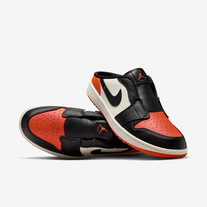 Tenis De Golf Air Jordan Mule Naranja