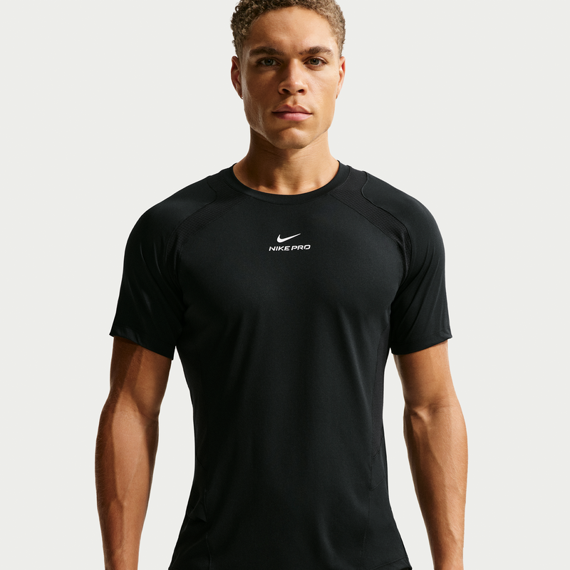Playera de manga corta Dri-FIT ADV para hombre Nike Pro Training Negro