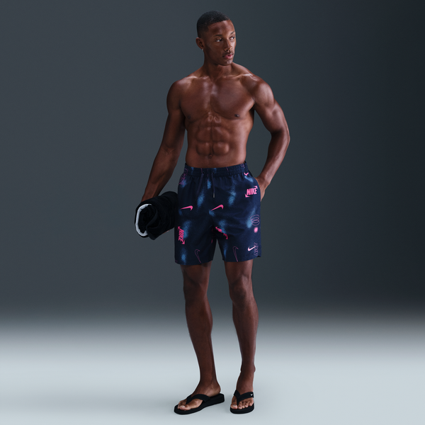 Short Volley De 18 Cm Con Forro De Ropa Interior Para Hombre Nike Swim Breaker Azul